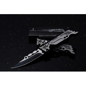 G-90 Aluminum handle material new semi-automatic jump knife UD53022G